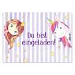 12 Einladungskarten zum Geburtstag – Fee und Einhorn | Bild 3