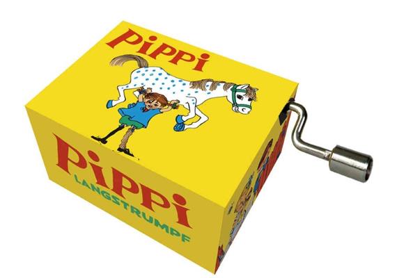 art & music Spieluhr "Pippi Langstrumpf" gelb