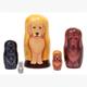 Babuschka Golden Retriever 5 Stück, 11 cm