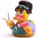 Badeente Friseuse - lila Quietscheente