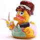 Badeente Friseuse - pink Quietscheente