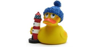 Badeente Leuchtturm-Wärter - Gummiente