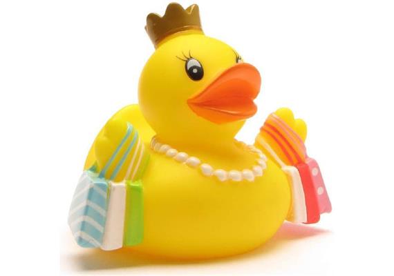 Badeente Shopping-Queen
