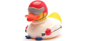 Badeente Skifahrer - Gummiente
