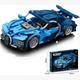 Bausteine Set Sportwagen blau 423 Teile, 1:18