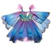 Blaues Schmetterlings-Twirl-Kleid mit Flügeln und Stirnband | Bild 5