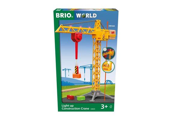 Brio 33835 Grosser Baukran mit Lichtern