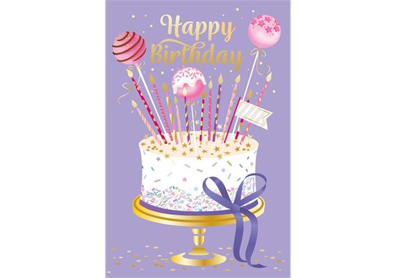 Card Group Lilac Birthday Cake
