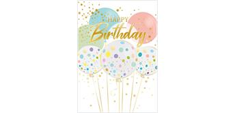 Card Group Mini Karte Pastel B-Day Ballons