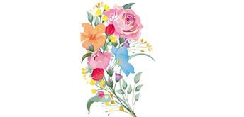 Card Group Mini Karte Pretty Flowers