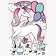 Card Group Mini Karte Pretty Unicorn