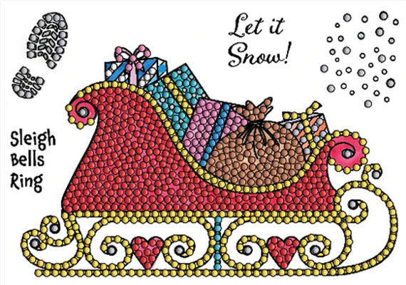 Crystal Art A6 Stamp "Santa's Sleigh"