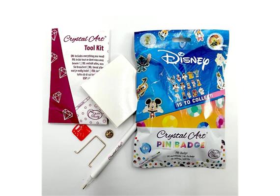 Crystal Art - Disney Pin Badge Überraschungs Pack