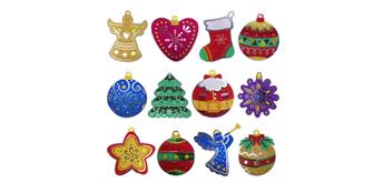 Crystal Art Hanging Decoration Christmas Shapes