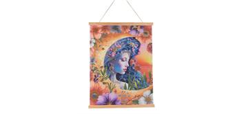 Crystal Art Scroll Luna Goddess, 40 x 50 cm