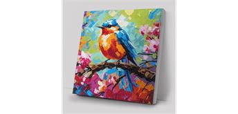 Crystal Art Spring Robin 30 x 30 cm mit Rahmen