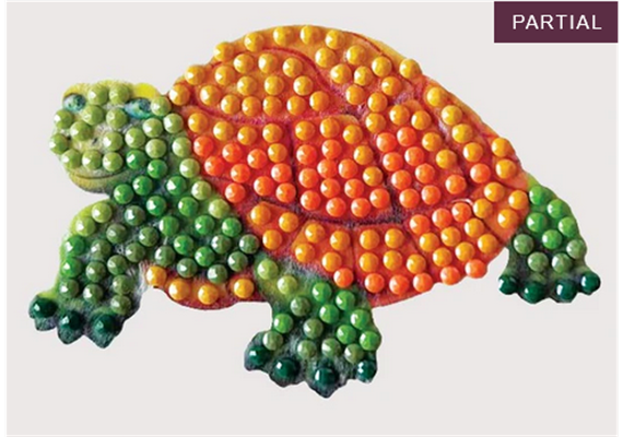 Crystal Art Sticker Turtle Dream 9 x 9 cm
