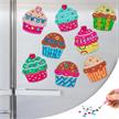 Diamond Painting Magnet-Set Cupcake 8-teilig | Bild 2