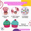 Diamond Painting Magnet-Set Cupcake 8-teilig | Bild 3
