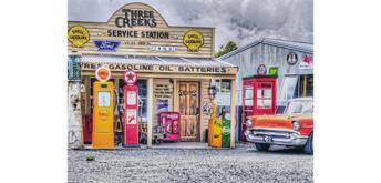 Diamond Painting Set DP238501 Gas Station 40 x 50 cm