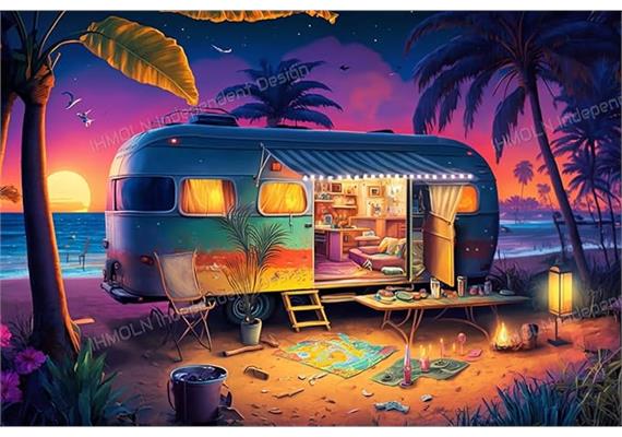 Diamond Painting Set DP24080312 Caravan 35 x 45 cm