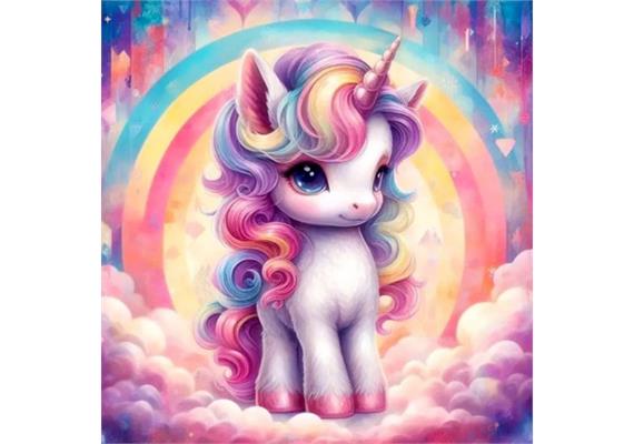 Diamond Painting Set DP2545012 Unicorn 15 x 25 cm