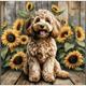 Diamond Painting Set DP2545018 Dog 35 x 25 cm