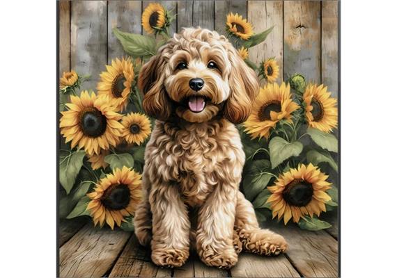 Diamond Painting Set DP2545018 Dog 35 x 25 cm