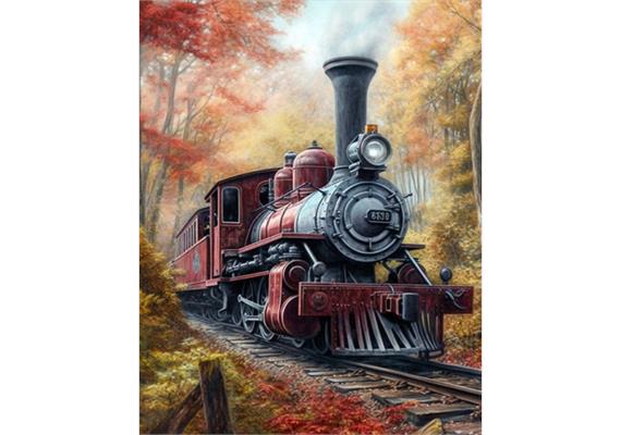 Diamond Painting Set DP2545032 Train 35 x 25 cm