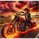 Diamond Painting Set DP2545033 Biker 35 x 25 cm