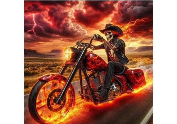Diamond Painting Set DP2545033 Biker 35 x 25 cm