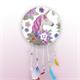 Diamond Painting Traumfänger Einhorn mit Blumen