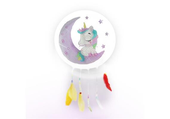 Diamond Painting Traumfänger Einhorn mit Mond