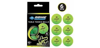 Donic Schildkröt Tischtennisball Glow In The Dark 6 Stück