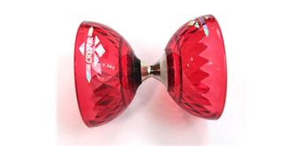 Eureka - Diabolo Set – Crystal Rot mit Lager