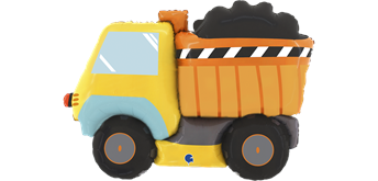 Folienballon Laster/Dumper Truck 86 cm, ohne Füllung