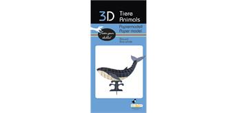 Fridolin 3-D Papiermodell "Blauwal"