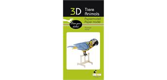 Fridolin 3-D Papiermodell "Papagei"