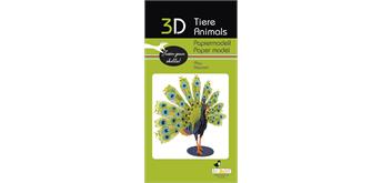 Fridolin 3-D Papiermodell "Pfau"