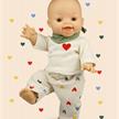 Heless 1516 Puppen-Kordhose "Herz-Konfetti" mit T-Shirt und Nickituch, Gr. 28 - 35 cm | Bild 4