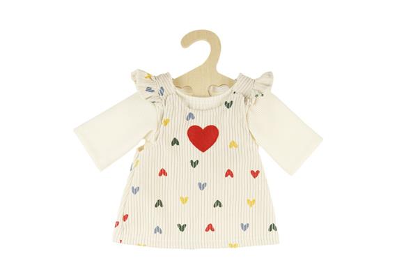 Heless 1530 Puppen-Kordkleid ''Herz-Konfetti'' mit T-Shirt, Gr. 28 - 35 cm
