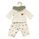 Heless 2516 Puppen-Kordhose "Herz-Konfetti" mit T-Shirt und Nickituch, Gr. 35 - 45 cm