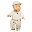Heless 2516 Puppen-Kordhose "Herz-Konfetti" mit T-Shirt und Nickituch, Gr. 35 - 45 cm | Bild 3