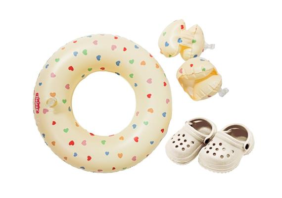 Heless 550 Puppen-Schwimmset ''Herz Konfetti''