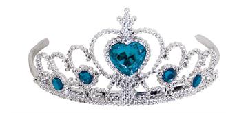 Holzspielerei - Diadem farbig blau
