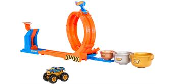 Hot Wheels Monster Trucks Loop & Flip Trophy Challenge-Spielset und Die-Cast-Big