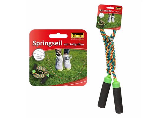 Idena Springseil mit Softgriffen 210 cm