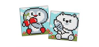 ideyka AMG1092 Diamond Painting Magnet - Pinguin- und Bärenjunges