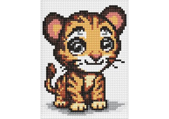 ideyka AMM1023 Diamond Painting - Kleine Raubkatze 15 x 20 cm