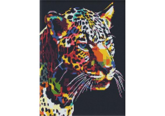 ideyka AMO7214 Diamond Painting - Jaguar mit Rahmen 30 x 40 cm